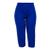 Calça Feminina Corsário Helanca Capri Lisa Elástico Senhora Azul