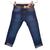 Calça feminina infantil skinny com cinto Jeans