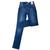 Calça Feminina Jeans Loopper Cós Com Elástico Modeladora Jeans escura tradicional 5568