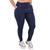 Calça Feminina Jogger Cintura Alta Cargo Envio Imediato Marinho