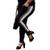 Calça Feminina Jogger Listrada Crepe Academia Plus Size EX G1 CRT Cinza