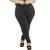 Calça Feminina Legging Modeladora Cós Alto Plus Size Catwalk Preto