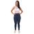 Calça Feminina Malha Crepe Estilo Jogger Marinho