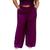 Calça feminina pantalona social cos alto com linha vinco frontal e bolsos elastico parte de trás duna liso moda elegante plus size 44 ao 58 Roxo