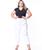 Calça Feminina Plus Size Mom 46 ao 54 - Razon - 1103 Branco