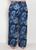 Calça Feminina Plus Size Pantalona Estampada Cintura Alta Azul, 3588366