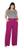 Calça Feminina Plus Size Pantalona Estampada Cintura Alta Púrpura, 3414299