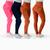 Calça Feminina Veludo Legging Inverno Cintura Alta Marrom