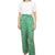 Calça Feminina Wide Leg em Viscose Estampada Verde