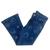 Calça Infantil República Caipira Jeans Charlote C/ Bordado Estrelas E Ferradura C/ Brilho Ref:2028 Azul