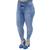 Calça Jeans Cigarrete com Cinto e Detalhe na Barra Plus Size Feminina Sol Jeans Jeans