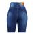 Calça Jeans Feminina Capri Cintura Alta Levanta Bumbum Com Lycra Azul marinho lisa