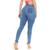 Calça Jeans Feminina Medium Super Skinny Premium Cintura Alta Levanta Bumbum Azul claro