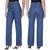 Calça Jeans Feminina Wrangler Original Modelo Wide Leg Retro 100% Algodão Premium - Ref. WF3666UN Azul