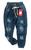 Calça Jeans infantil Feminina com lycra Infantil Meninas tam 4 6 e 8 anos Jogger, Rasgada