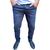 Calça jeans masculina basica slim reto sarja ou jeans com elastano lançamento Azul marinho