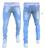 calça jeans masculina caqui skinny tradicional linha premium Jeans claro tra