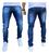 calça jeans masculina caqui skinny tradicional linha premium Jeans medio tra