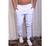 Calça jeans masculina JOGGER calça com elastano premium jeans sarja Branco