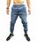 Calça jeans masculina JOGGER calça com elastano premium jeans sarja Jeans claro liso