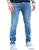 calça jeans masculina slim caqui com lycra sarja com 4  bolso tradicional todas em sarja ou jeans Jeans claro tra