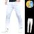 Calça Jeans SKINNY BRANCA Masculina Casual Elastano Slim 718 Branco