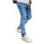 Calça Jeans Super Skinny Premium Estonada  Tendência Azul