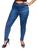 Calça jeans tradicional Stone skinny feminina Lavagem escura