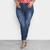 Calça Jeans Xtra Charm Plus Size Skinny + Cinta Modeladora Feminina Azul
