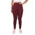 Calça Jogger Feminina Cintura Alta Elastano Envio Imediato Malha Crepe Premium Marsala