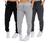 Calça jogger feminina ribana moletinho conforto TB moda fitness Cinza