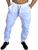 calça jogger jeans e sarja masculina pronta entrega lançamento 2023 Branco, Lisa