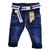 Calça jogger jeans infantil menino com elastano Tam 1 A 3 anos. Jeans escuro skine
