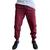 CALÇA JOGGER  jeans masculina  jeans rasgado destroyed Bordô