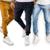 Calça Jogger Masculina Jeans Sarja Casual 12 Branco