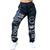 Calça Jogger Smile Street Emoji Corta Vento Skate Corrente Estampada Silk Cintura Alta Corta Vento Preto