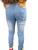 calça juvenil jeans menina infantil com laycra tam 10 12 14 e 16 anos Azul, Aço