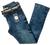 calça juvenil jeans menino slim com laycra tam 10 12 14 e 16 anos Azul escuro