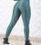 Calça legging 3d academia cirre fitness foto real Verde esmeralda