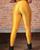 Calça legging 3d academia cirre fitness foto real Amarelo