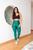 Calça legging 3d academia cirre fitness foto real Verde bandeira