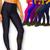 Calça Legging 3D POLIAMIDA Leg Cós Alto Fitness Academia Yoga Corrida Feminina 566 Preto