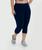 Calça Legging Corsario Leg Suplex Plus Size Corsaria Azul, Escuro