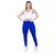 Calça Legging Feminina Montaria Flanelada Forrada Com Detalhe Em Cirrê  Azul royal