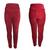 Calça Legging Feminina Veludo Cotelê Cintura Alta 4 Estações Vermelho