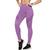 Calça Legging Selene Feminina Leg Grossa Sem Costura Legue Fitness Leguin Academia Sem Transparência Cintura Alta Cós Alto Lilás