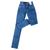 Calça Looper Cos Alto Com Lycra Modeladora Levanta Bumbum Azul skinny