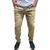 Calça masculina Skinny em sarja masculina com lycra slim fit tradicional lancamento 2023 Bege tra