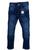 Calça masculina skinny jeans infantil menino com lycra 4 6 e 8 anos Escuro