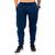 Calça Moletom Masculina Jogger Slim Fit Básica Heyju Azul